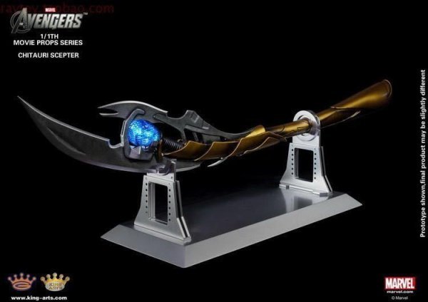 【IN-STOCK】King Arts Avengers: Infinity War CHITAURI SCEPTER MOVIE PROP MPS002 1:1