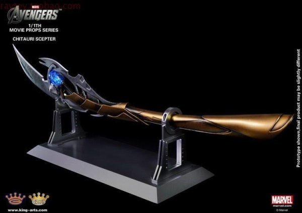 【IN-STOCK】King Arts Avengers: Infinity War CHITAURI SCEPTER MOVIE PROP MPS002 1:1