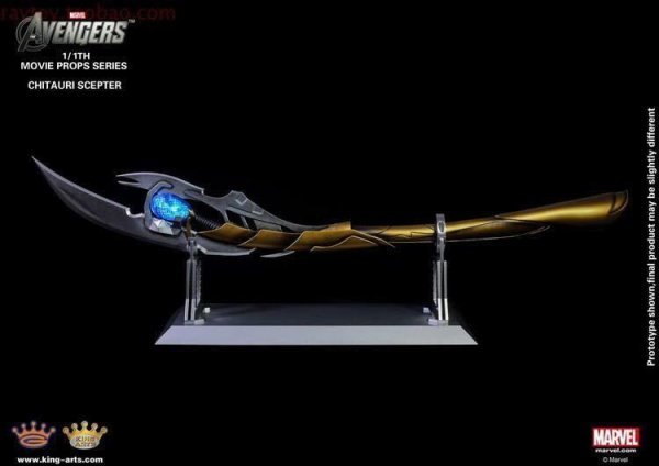 【IN-STOCK】King Arts Avengers: Infinity War CHITAURI SCEPTER MOVIE PROP MPS002 1:1
