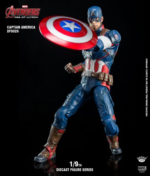 【IN-STOCK】King Arts 1/9 Diecast Figure Series DFS026 Captain America Action Figure