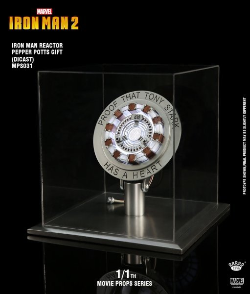 【IN-STOCK】King Arts MPS031 1/1 Iron Man 2 Diecast Arc Reactor Peactor Pepper Potts Gift
