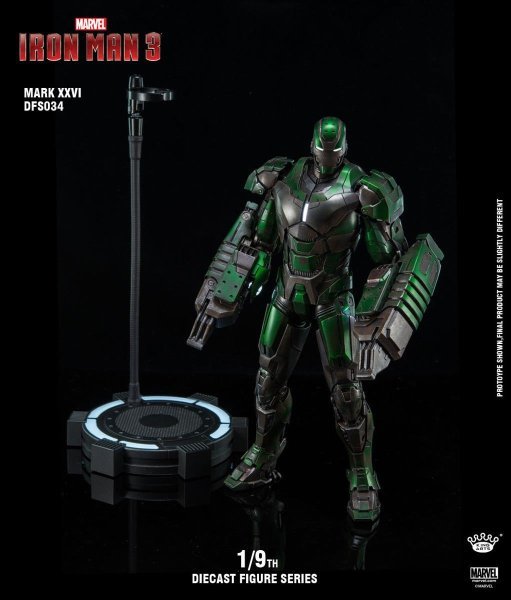 【IN-STOCK】King Arts Avengers Iron Man MK26 mk26 1/9 Diecast Figure Series DFS034