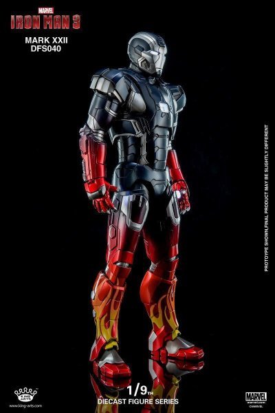 【IN-STOCK】King Arts Iron Man3 Mark22 mk22 1/9 Diecast Figure Series DFS040 Hot rod