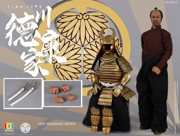 【IN-STOCK】101 toys KN013 1/6 NEW BEGINNER SERIES Japanese Samurai TOKUGAWA IEYASU 1/6 Action Figure