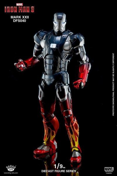 【IN-STOCK】King Arts Iron Man3 Mark22 mk22 1/9 Diecast Figure Series DFS040 Hot rod