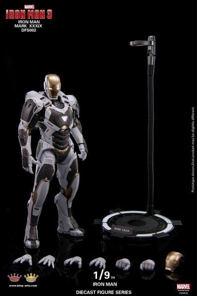 【IN-STOCK】King Arts Iron Man 3 Mark39 mk39 1/9 Diecast Figure Series DFS002