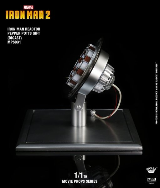 【IN-STOCK】King Arts MPS031 1/1 Iron Man 2 Diecast Arc Reactor Peactor Pepper Potts Gift