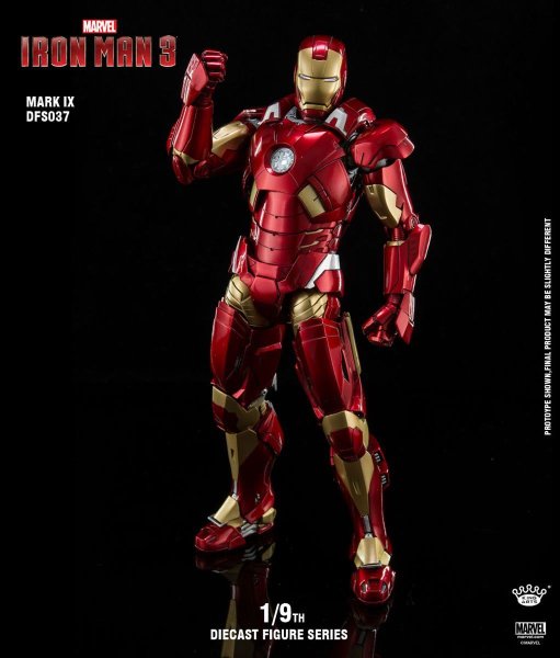 【IN-STOCK】King Arts Avengers Iron Man Mark9 mk9 1/9 Diecast Figure ...