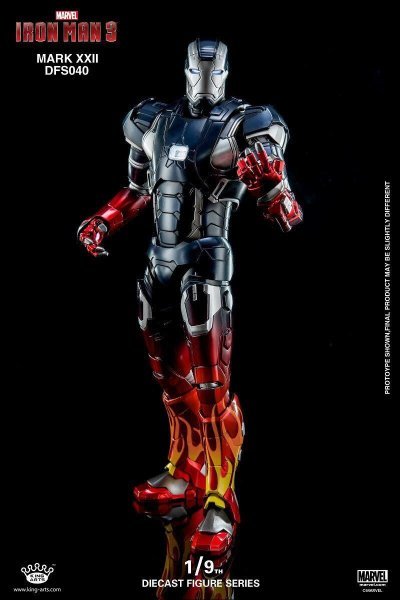 【IN-STOCK】King Arts Iron Man3 Mark22 mk22 1/9 Diecast Figure Series DFS040 Hot rod