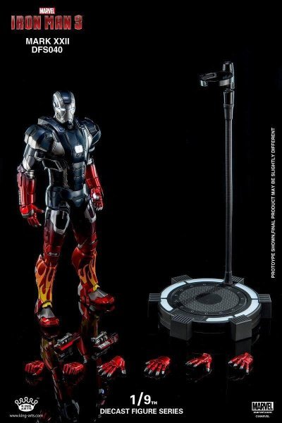 【IN-STOCK】King Arts Iron Man3 Mark22 mk22 1/9 Diecast Figure Series DFS040 Hot rod