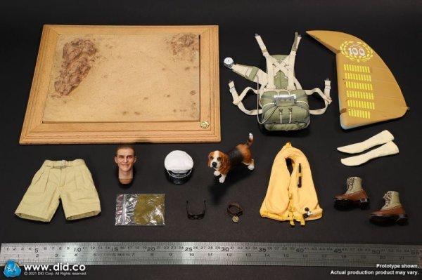 【IN-STOCK】DID Diorama For WWII Star of Afrika Flying Ace Hans Joachim E60060 1/6