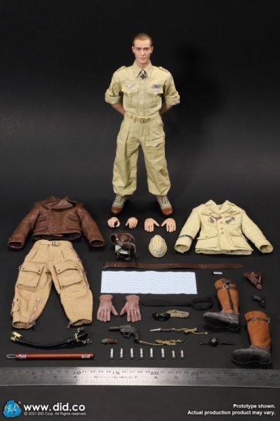 【IN-STOCK】DID German Flying Ace Star of Afrika Africa Hans Joachim D80154 1/6