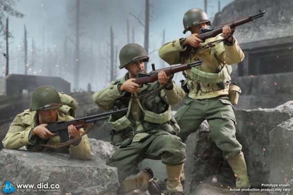 【IN-STOCK】DID A80155 1/6 WWII US Rangers Private Merley Male Soldier