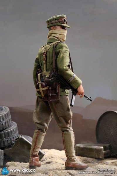【IN-STOCK】DID WWII German Africa Corps Infantry Cap Wilhelm D80151 1/6