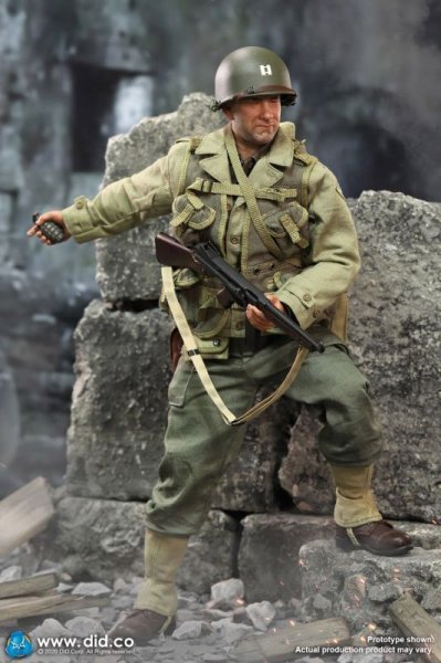 【IN-STOCK】DID A80145 WWII US 2nd Ranger Battalion Series 3 Captain Miller 1/6