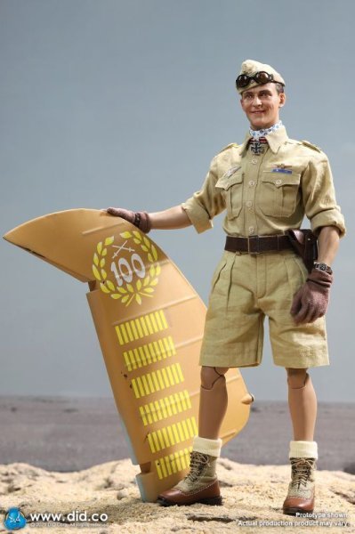 【IN-STOCK】DID German Flying Ace Star of Afrika Africa Hans Joachim + Diorama  D80154 E60060 1/6