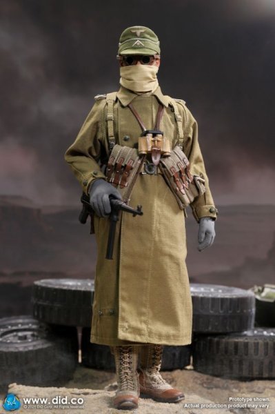【IN-STOCK】DID WWII German Africa Corps Infantry Cap Wilhelm D80151 1/6