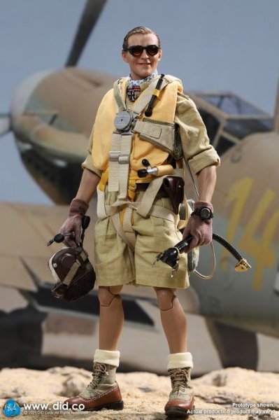 【IN-STOCK】DID German Flying Ace Star of Afrika Africa Hans Joachim + Diorama  D80154 E60060 1/6