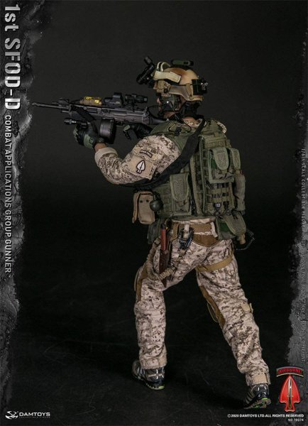 【IN-STOCK】DAMtoys STUDIO 78074 1st SFOD-D Combat Applications Group GUNNER 1/6