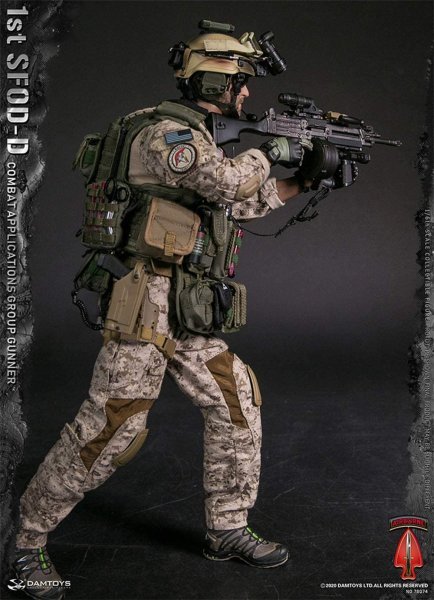 【IN-STOCK】DAMtoys STUDIO 78074 1st SFOD-D Combat Applications Group GUNNER 1/6