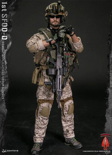 【IN-STOCK】DAMtoys STUDIO 78074 1st SFOD-D Combat Applications Group GUNNER 1/6