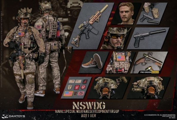 【IN-STOCK】DAMtoys STUDIO 1/6 NSWDG Naval Special Warfare Development Group AOR1 Ver (DAM-78065)