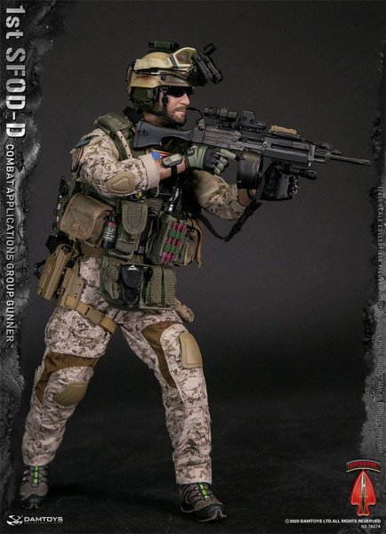 【IN-STOCK】DAMtoys STUDIO 78074 1st SFOD-D Combat Applications Group GUNNER 1/6