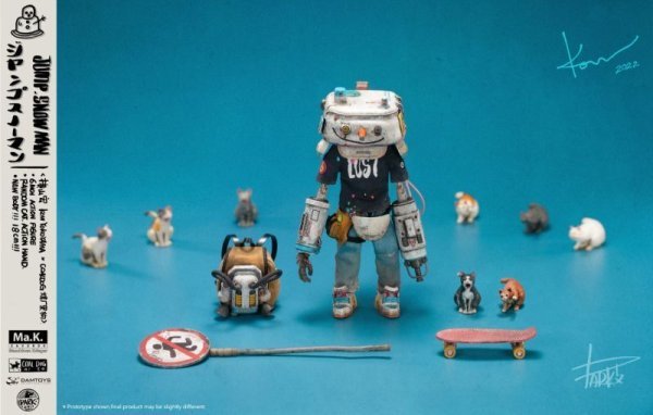 【IN-STOCK】DAMtoys x Coal Dog STUDIO Kow Yokoyama CS022 Jump Snowman 1/12 6" ACTION FIGURE