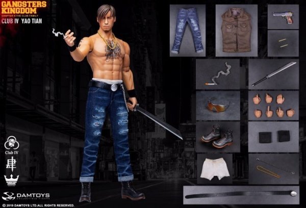 【IN-STOCK】DAMtoys STUDIO 1/6 GK019A YaoTian Gangsters Kingdom Club 4