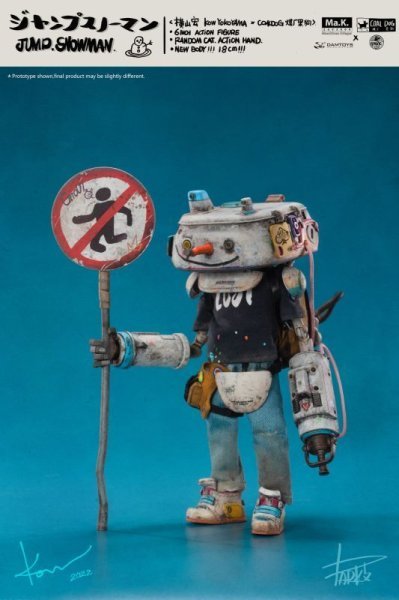【IN-STOCK】DAMtoys x Coal Dog STUDIO Kow Yokoyama CS022 Jump Snowman 1/12 6" ACTION FIGURE