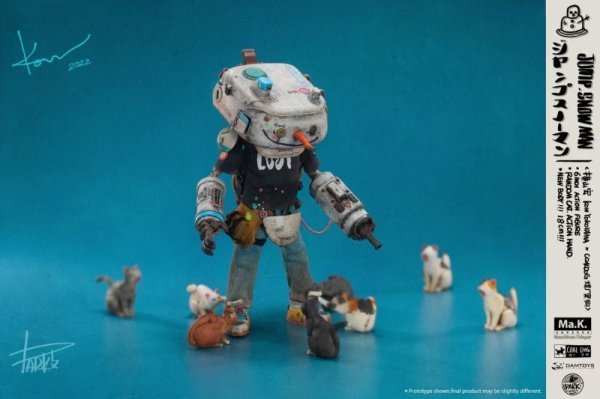 【IN-STOCK】DAMtoys x Coal Dog STUDIO Kow Yokoyama CS022 Jump Snowman 1/12 6" ACTION FIGURE