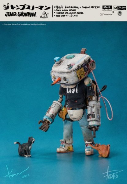 【IN-STOCK】DAMtoys x Coal Dog STUDIO Kow Yokoyama CS022 Jump Snowman 1/12 6" ACTION FIGURE