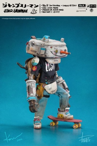 【IN-STOCK】DAMtoys x Coal Dog STUDIO Kow Yokoyama CS022 Jump Snowman 1/12 6" ACTION FIGURE