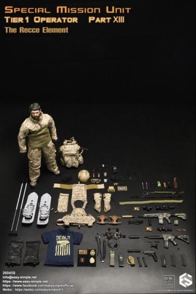 【IN-STOCK】Easy&Simple STUDIO SMU Tier1 Operator Part XIII The Recce Element SPECIAL 26045S 1/6