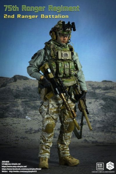 【IN-STOCK】Easy&Simple STUDIO ES26046s 1/6 75th Ranger Regiment 2nd Ranger Battalion