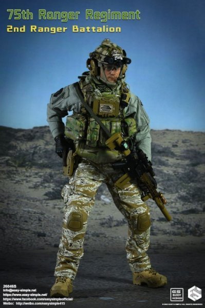 【IN-STOCK】Easy&Simple STUDIO ES26046s 1/6 75th Ranger Regiment 2nd Ranger Battalion
