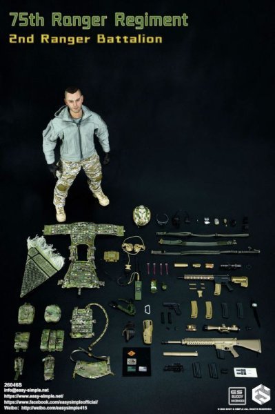 【IN-STOCK】Easy&Simple STUDIO ES26046s 1/6 75th Ranger Regiment 2nd Ranger Battalion