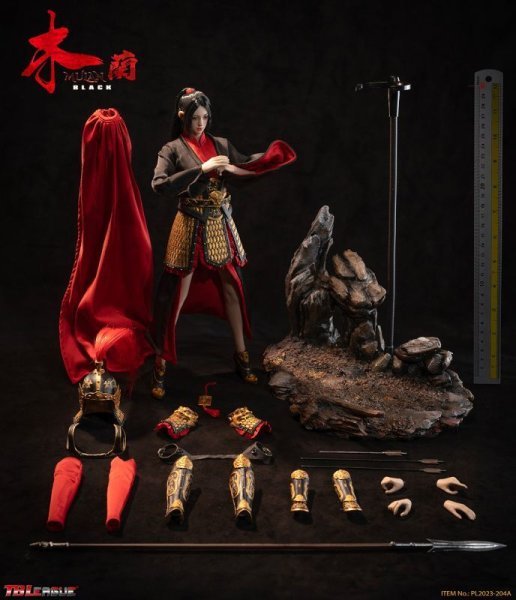 【IN-STOCK】TBLeague STUDIO PL2023-204A Chinese Female General MULAN 1/6 Black