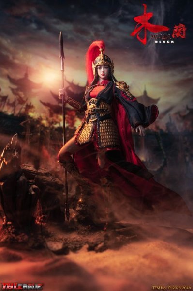 【IN-STOCK】TBLeague STUDIO PL2023-204A Chinese Female General MULAN 1/6 Black