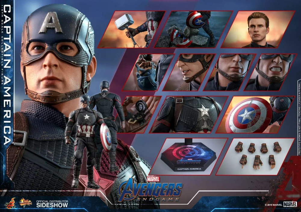 【IN-STOCK】Hot Toys  MMS536 AVENGERS: ENDGAME 1/6 Captain America