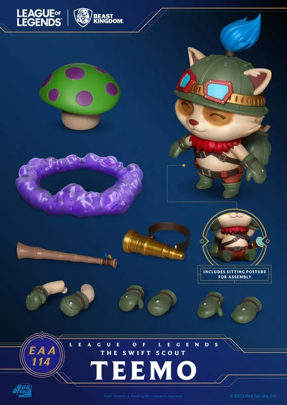 【IN-STOCK】Beast Kingdom Egg Attack Action EAA-114 League of Legends Teemo