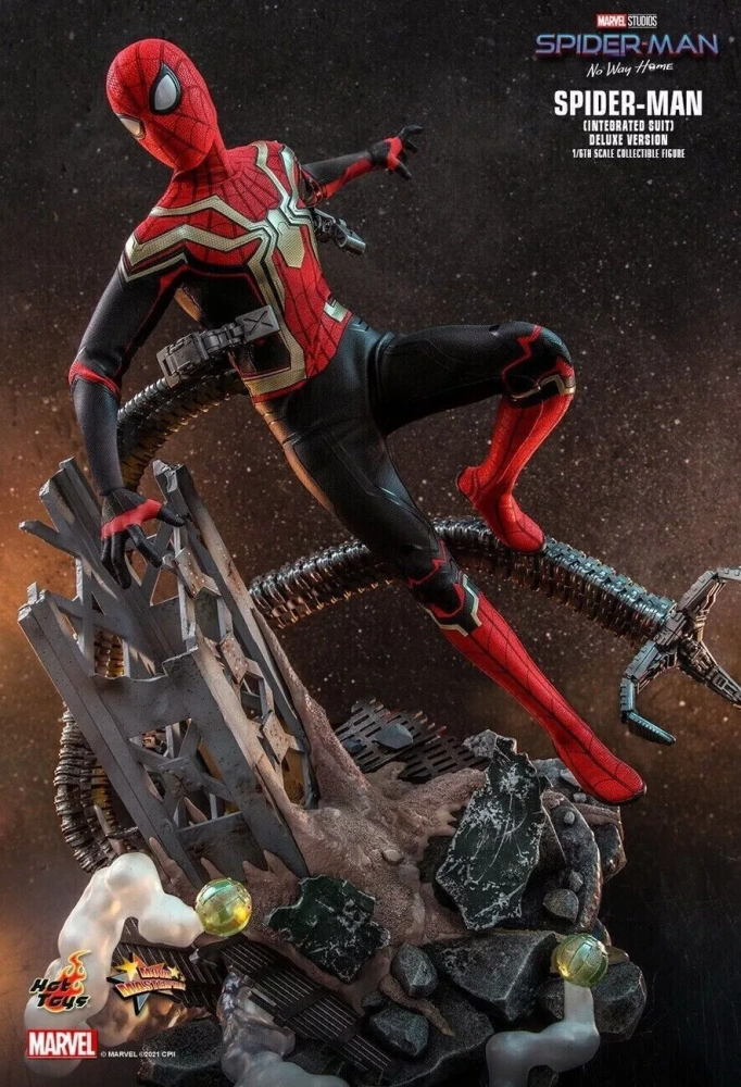 【IN-STOCK】Hot Toys MMS624   Spider-Man No Way Home Integrated Suit Deluxe 1/6