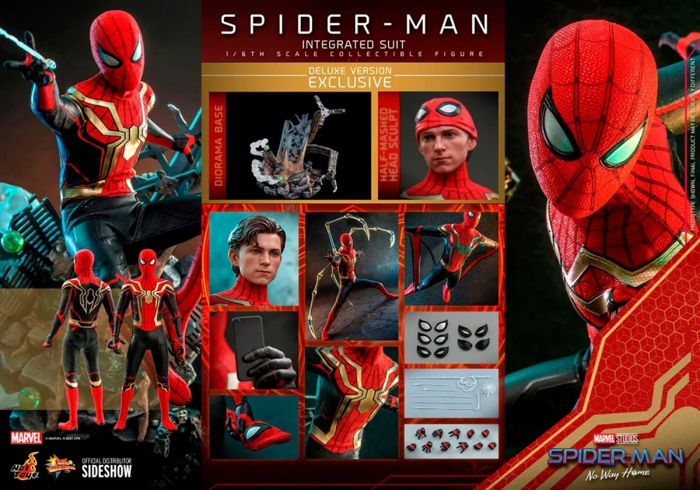 【IN-STOCK】Hot Toys MMS624   Spider-Man No Way Home Integrated Suit Deluxe 1/6