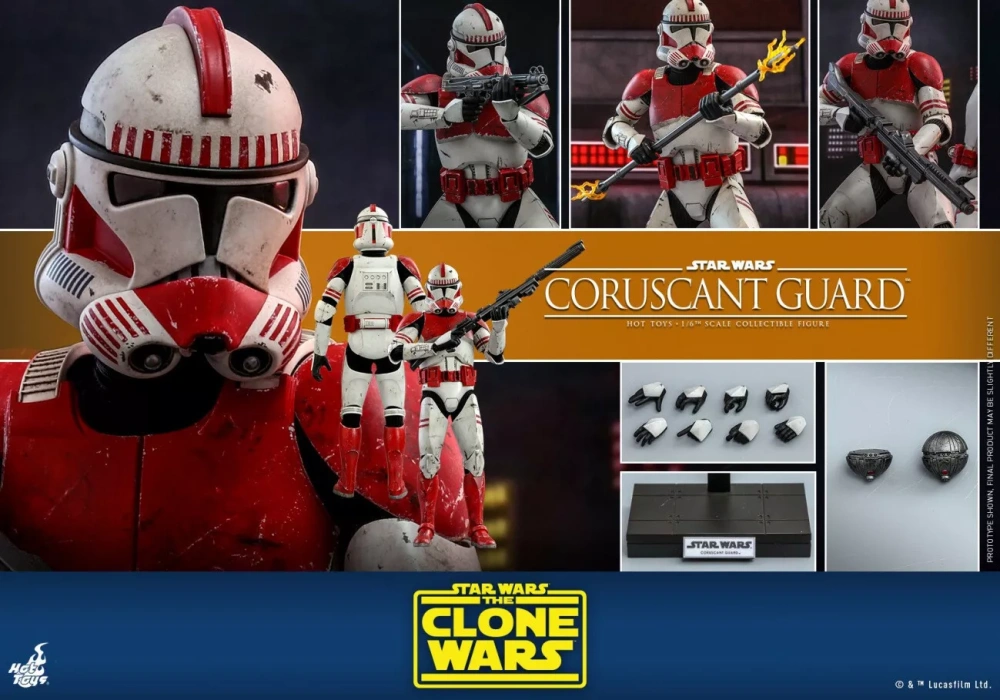 【IN-STOCK】Hot Toys TMS025  Star Wars - The Clone Wars Coruscant Guard 1/6