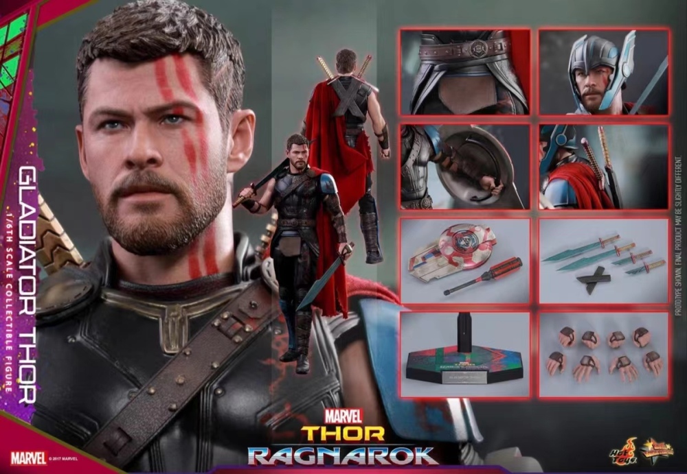 【IN-STOCK】Hot Toys MMS445 Ragnarok Gladiator Thor Chris Hemsworth 1/6 Regular ver