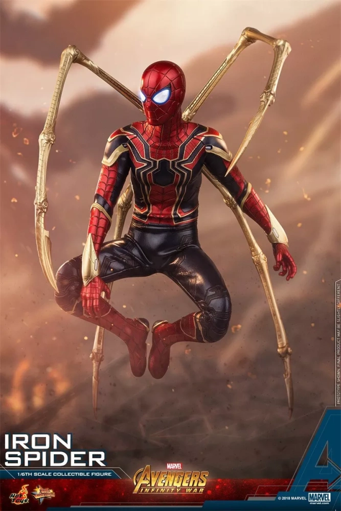 IN-STOCK  Hot Toys STUDIO MARVEL Spider Man MMS482 Avengers Infinity War Iron Spider Peter Parker Tom 1/6