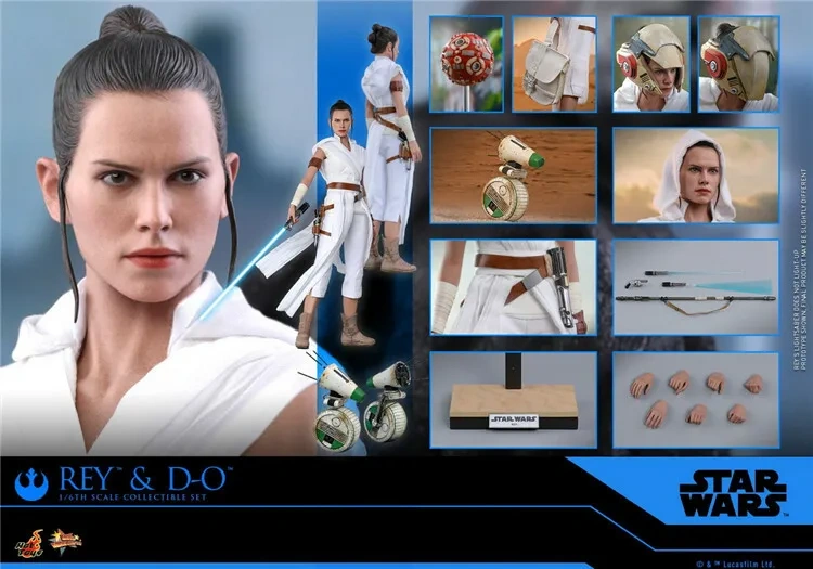 【IN-STOCK】Hot Toys MMS559 Star Wars The Rise of Skywalker Rey & D-O Set Daisy Ridley