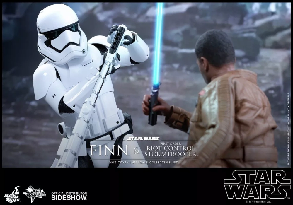 【IN-STOCK】Hot Toys MMS346 Star Wars Finn First Order Riot Control Stormtrooper set