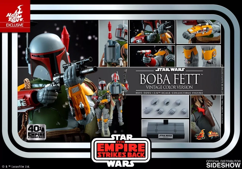 【IN-STOCK】Hot Toys Star Wars MMS571 Boba Fett ESB Vintage Colour 1/6