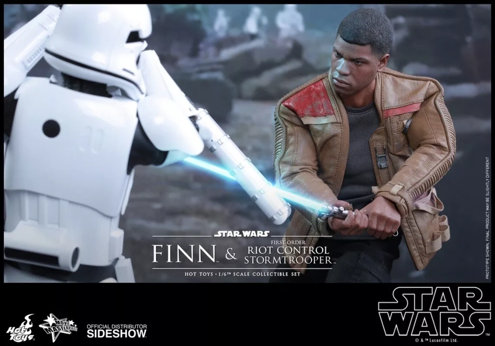 【IN-STOCK】Hot Toys MMS346 Star Wars Finn First Order Riot Control Stormtrooper set